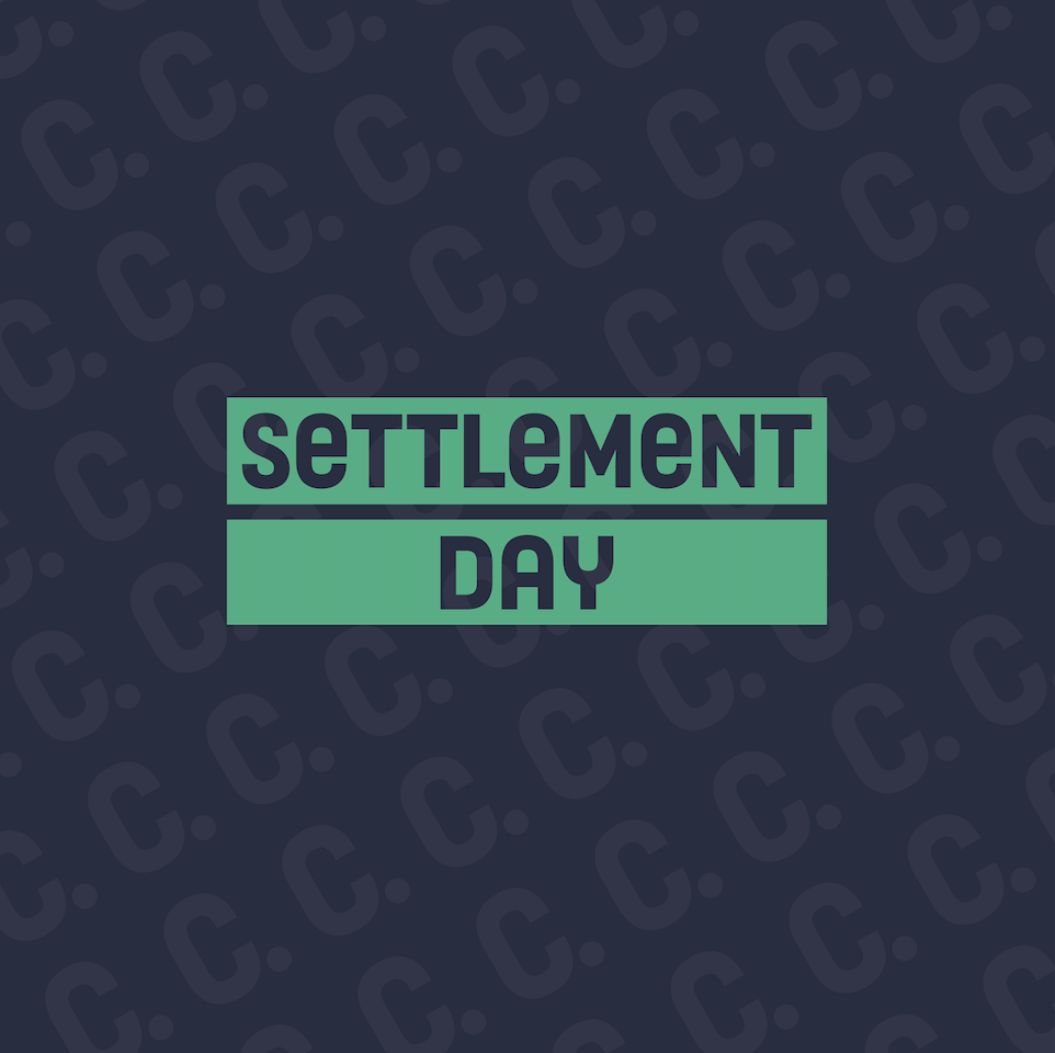 Settlement Day cover